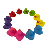 12 Gekleurde badeendjes